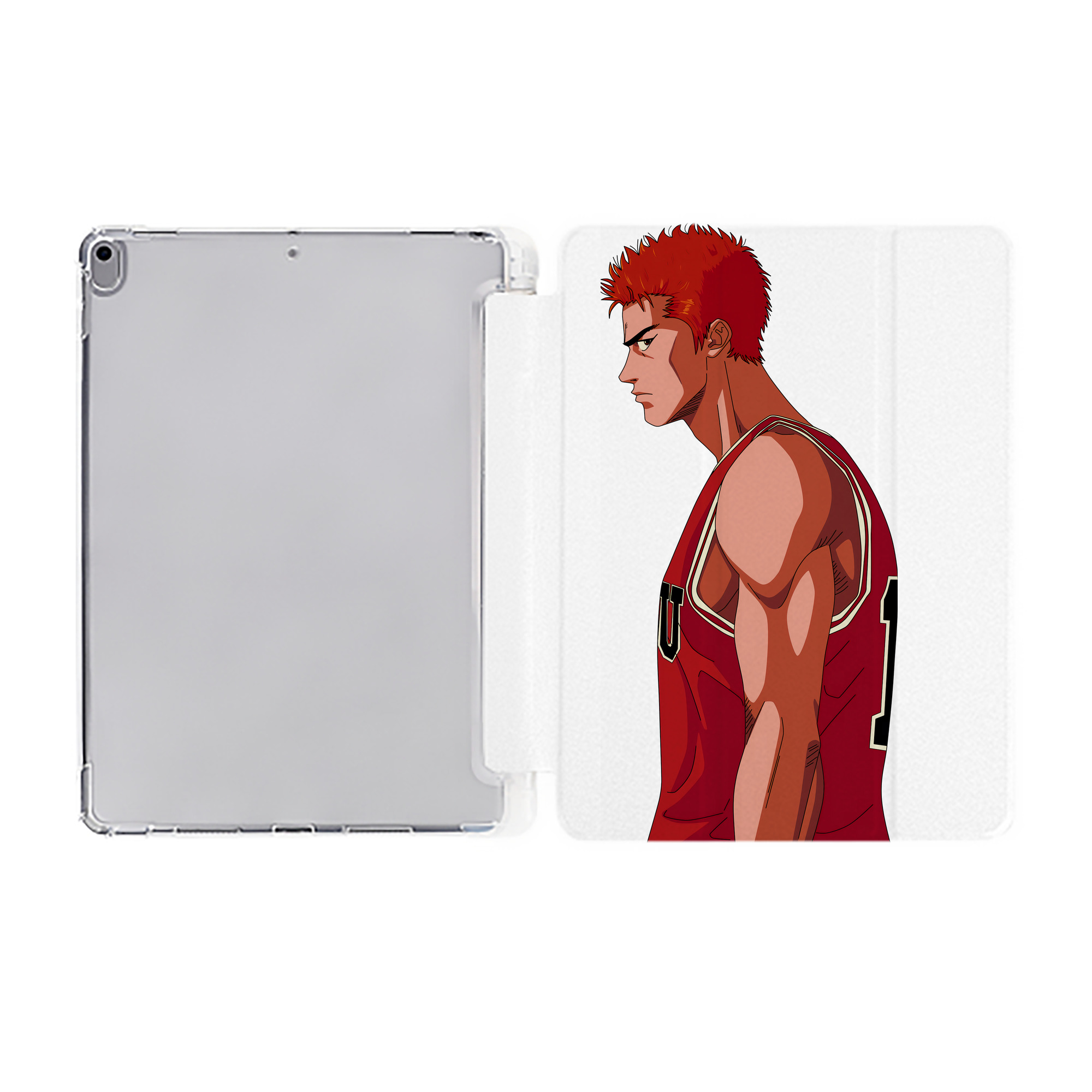 （画像用） SLAM DUNK／スラムダンク IPad ケース ペン収納付き 三つ折りスタンド PUレザー×シリコン 対応機種9.5/10.5/10.9インチ